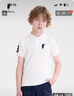 POLOWALK童裝男童短袖POLO衫2025夏季新款保羅運動(dòng)兒童翻領(lǐng)T恤上衣大馬標 白色 170 cm 曬單實(shí)拍圖