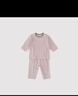 巴厘小豬寶寶家居服夏季九分薄款空調服本草棉睡衣純棉嬰幼兒衣服兒童套裝 落霞紫 90 曬單實(shí)拍圖