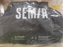 森馬（Semir）輕松羽絨|羽絨服女寬松連帽面包服時(shí)尚冬防潑水防風(fēng)外套百搭 黑色（灰鴨絨）90001 M 曬單實(shí)拍圖