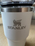 STANLEY網(wǎng)紅吸管杯水杯保溫杯大容量辦公車載不銹鋼杯子591ML-霜白 曬單實拍圖