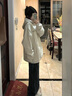 風(fēng)采兔 秋裝新款女2025衛衣女連帽超好看加絨美式重磅寬松學(xué)生薄款上衣 白色【薄款】 M 曬單實(shí)拍圖