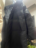 鴨鴨王一博同款冰殼系列2.0羽絨服男女長(cháng)款過(guò)膝冬季新款極寒泡芙外套 青光黑 M 曬單實(shí)拍圖