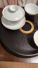 南山先生 功夫茶具配件家用茶臺大容量?jì)λ璞P(pán)中式承茶器圓契茶盤(pán) 圓契茶盤(pán) 曬單實(shí)拍圖