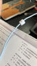 閃魔【安全快充】蘋(píng)果數據線(xiàn)PD20w充電線(xiàn)iPhone手機Type-C轉lightning口快充線(xiàn)airpods耳機pad平板通用 蘋(píng)果PD27W快充【遠峰藍】安全耐用 1米2編織線(xiàn)身【帶魔術(shù)貼】 曬單實(shí)拍圖