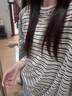 瑜尚臻品撞色條紋防曬罩衫女夏秋2025新款冰絲薄款上衣寬松慵懶風(fēng)長(cháng)袖T恤 慵懶風(fēng)長(cháng)袖T恤【條紋】 均碼 曬單實(shí)拍圖