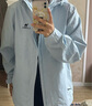 駱駝【宙斯】單層沖鋒衣戶(hù)外登山服防風(fēng)防水運動(dòng)外套時(shí)尚風(fēng)衣情侶款 AD12263538A5，寶寶藍，男女同款 M 曬單實(shí)拍圖