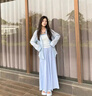 梓洛蘭ZiLuoLan春秋季多巴胺套裝女2025新款氣質(zhì)防曬襯衫吊帶感休閑裙褲 藍色襯衫+藍吊帶+藍褲 【三件套 XL 【建議120-140斤】 曬單實拍圖