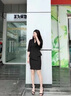 紫魅俏高端氣質(zhì)職業(yè)套裝女夏薄中短袖套裙正裝時尚前臺美容師工作服西裝 紅色西裝 XL 曬單實拍圖