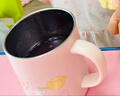 膳魔師（THERMOS）保溫杯茶杯340ml不銹鋼情侶帶蓋馬克咖啡杯JDG-351 PK(FL-VI) 曬單實拍圖