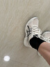 亞瑟士ASICS女鞋網(wǎng)面跑鞋百搭緩震運動鞋透氣跑步鞋 GEL-CONTEND 4 米白色/黑色 37.5 曬單實拍圖