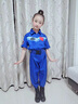 服務(wù)車兒童成人航空飛行員演出服中國(guó)夢(mèng)航天夢(mèng)表演服科技感太空角色扮演 A款藍(lán)色短袖 （連體服裝）男女同款 140 曬單實(shí)拍圖