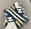 NEW BALANCE NB 574LG系列減震防滑耐磨男鞋女鞋輕便緩震復古休閑運動鞋 U574LGRN-D 38.5 曬單實拍圖