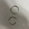 白嵐素圈耳環(huán)女S925銀耳飾簡約設(shè)計(jì)感時(shí)尚氣質(zhì)潮流七夕情人節(jié)禮物送老 素圈耳環(huán)大號(hào)-鍍白金色 曬單實(shí)拍圖