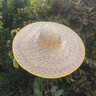 漫德萊草帽防曬遮陽(yáng)帽夏季農民工地用勞保大沿包邊草編帽42cm  3個(gè)裝 曬單實(shí)拍圖