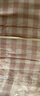 無(wú)印良品（MUJI）[自營(yíng)限定款]無(wú)側(cè)縫 雙層紗織睡衣 淺粉紅色格紋  M  曬單實(shí)拍圖