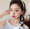 東義嚴(yán)選發(fā)箍女高級(jí)感外出頭飾學(xué)生發(fā)卡高顱頂頭箍飄帶發(fā)飾藍(lán)色 曬單實(shí)拍圖