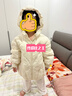 馬·拉丁（M.Latin）馬拉丁童裝兒童羽絨服冬女小童翅膀裝飾舒適一手長羽絨服 本白 110cm 曬單實拍圖