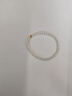 珍珠皇后999足金黃金小眾輕奢感淡水珍珠手鏈 4-5mm 周長(cháng)約16cm 曬單實(shí)拍圖