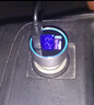 紐曼（Newmine）車載充電器點煙器一拖二雙USB金屬車充電壓顯示檢測快充SX001-008 曬單實拍圖