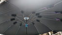 電動(dòng)車(chē)雨傘電瓶遮陽(yáng)傘遮雨防曬擋雨加厚踏板摩托車(chē)電單車(chē)雨棚 羽毛灰色直桿支架（黑膠傘） 170*115 曬單實(shí)拍圖