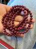 艾笙記原礦晶體紅朱砂手串男女108顆多圈佛珠手鏈本命年護身符生日禮物 108顆6mm晶體砂宮廷御用級 曬單實(shí)拍圖