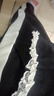 Mad Cortes 設(shè)計(jì)感時(shí)髦白色運(yùn)動(dòng)休閑套裝女洋氣顯瘦V領(lǐng)短袖高腰闊腿褲兩件套 黑色套裝 L （109-118斤） 曬單實(shí)拍圖