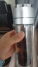 炊大皇玻璃杯茶水分離耐高溫防爆泡茶杯大容量茶杯銀色400ml 曬單實(shí)拍圖