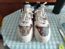 YaoJingLieRen男鞋秋季透氣百搭休閑小眾板鞋青少年運動(dòng)厚底增高帆布潮鞋子男 米藍色 39 (245mm) 曬單實(shí)拍圖