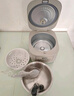 美的（Midea）電飯煲電飯鍋家用商用柴火飯多功能預約小型迷你煮飯2-3-4-5-8人大容量快煮飯不銹鋼內膽不易粘鍋 0涂層 3L 母嬰級316L不銹鋼內膽卡其灰偏白 曬單實(shí)拍圖