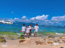 席佰海南島沙灘服套裝沙灘情侶裝夏季三亞度假穿搭海邊旅行拍照 S133  T恤+褲子 均碼 男童120 兒童碼數 曬單實(shí)拍圖