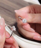 央創(chuàng)時尚中國黃金情侶對戒婚戒鉆戒求婚戒指莫桑鉆結婚對戒一對鉆戒1克拉 曬單實拍圖