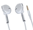聯(lián)想（Lenovo）原裝耳機(jī) 有線耳機(jī) 半入耳式線控耳機(jī)帶麥克風(fēng)二合一 手機(jī)筆記本電腦通用高清通話 玉瓷白 曬單實(shí)拍圖