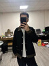 軒森圖春秋季男士輕熟風(fēng)夾克外套男款寬松大碼拼接撞色上衣胖子顯瘦搭配 jk505黑色夾克 5XL (190) 建議220-240斤 曬單實(shí)拍圖