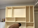 法詩韻定制全實(shí)木小戶型帶抽屜電腦桌玻璃書架橡木一體書柜兒童學(xué)習(xí)書桌 1.7米長*2.3米高（四門書桌） ENF母嬰級環(huán)?？咕?8MM加厚橡木 曬單實(shí)拍圖