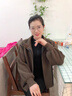 俞兆林秋裝時尚外套中老年人女媽媽裝50-60歲洋氣春秋休閑時尚夾克衫女 咖色 均碼 XL(建議115-130斤) 曬單實拍圖