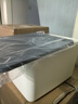 百草園收納盒桌面藥品收納辦公室雜物儲物盒家用大容量浴室整理筐黛藍色 曬單實(shí)拍圖