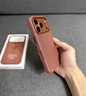 言臣適用蘋(píng)果17promax手機殼磁吸新款科技織物iphone17pro手機殼全包編織超薄高級感男女款布藝保護套 【赭褐色】同款工藝|強磁吸附|軍工防摔 iPhone 17 Pro Max 曬單實(shí)拍圖