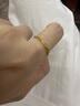 六福珠寶 足金莫比烏斯環(huán)實(shí)心黃金戒指福滿(mǎn)傳家計價(jià) 10號-約1.57克 曬單實(shí)拍圖