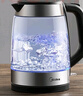 美的（Midea）電水壺熱水壺電熱水壺高硼硅玻璃1.7L大容量1800W透明暖水壺自動斷電MK-SHJ1722 曬單實拍圖