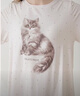 gelatopique25春夏新品女睡衣套裝貓咪波點(diǎn)T恤短褲PWCT251343 灰白色 均碼 曬單實(shí)拍圖