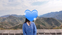 三彩2025秋季新款亮絲針織衫V領(lǐng)毛衫外套開(kāi)衫寬松女 蔚藍色 M 160/84A 曬單實(shí)拍圖