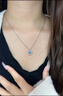 S999純銀項鏈跳動(dòng)的心足銀鎖骨鏈吊墜銀飾情人節女友閨蜜生日禮物 S999純銀項鏈-白金色-精美禮盒包裝 曬單實(shí)拍圖
