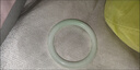 玉手鐲青白玉晴水玉鐲子送媽媽正圈年輕款正品玉石玉器 青白玉 手鐲內徑56mm 曬單實(shí)拍圖