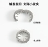 伊莉洛虞書(shū)欣同款金屬發(fā)扣女水鉆圓圈劉海發(fā)夾高級感側邊發(fā)扣夾邊夾頭飾 銀色小發(fā)扣【4個(gè)】 曬單實(shí)拍圖
