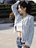 蕓蕁外套女小香風(fēng)秋季氣質(zhì)時(shí)尚減齡做舊潮流設(shè)計(jì)感小眾OL牛仔外搭 小香風(fēng)外套 【廠家現(xiàn)貨直銷】 S 建議85-100斤 曬單實(shí)拍圖
