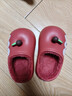 chedoir蘋(píng)果可愛(ài)棉拖鞋兒童冬季室內保暖防水親子包頭加絨拖鞋女童 紅蘋(píng)果 16 cm內長(cháng) 腳長(cháng)約15-15.5cm穿 曬單實(shí)拍圖