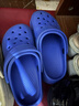 果洛菲兒童洞洞鞋防滑eva可愛(ài)軟底戶(hù)外穿沙灘包頭男女中大童 寶藍32-33 曬單實(shí)拍圖