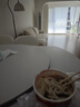 熙雅浩巖板餐桌家用餐桌椅組合可旋轉折疊小戶(hù)型奶油風(fēng)吃飯餐桌椅子全套 【伸縮變圓桌】1.35米 奶油風(fēng)餐桌 曬單實(shí)拍圖