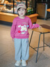 LUSON小O寶Okids童裝寶寶衛褲女運動(dòng)2025秋季新款女童口袋圖案束腳長(cháng)褲 曬單實(shí)拍圖
