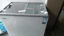 美的（Midea）家用商用冰柜冷柜 展示柜冷藏保鮮柜 小型雪糕陳列柜水果冷藏保鮮柜 帶鎖200升冷凍/MS-205LGE205L 曬單實(shí)拍圖